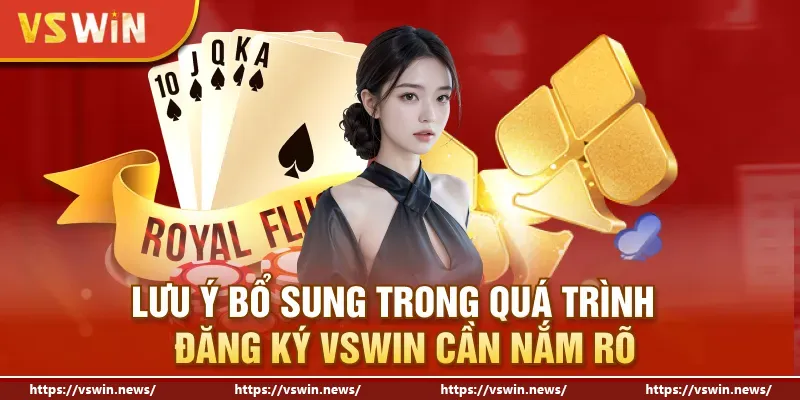 Những lưu ý nhất định không được bỏ qua khi đăng ký VSWIN